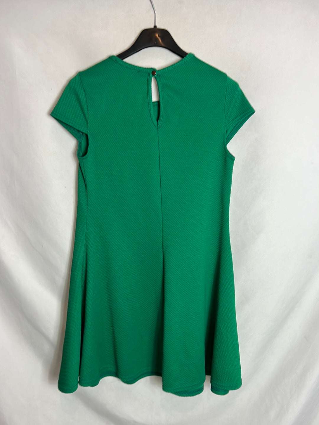 ATMOSTHERE. Vestido verde textura T.34