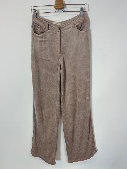 INTROPIA. Pantalón beige topo aterciopelado T.s