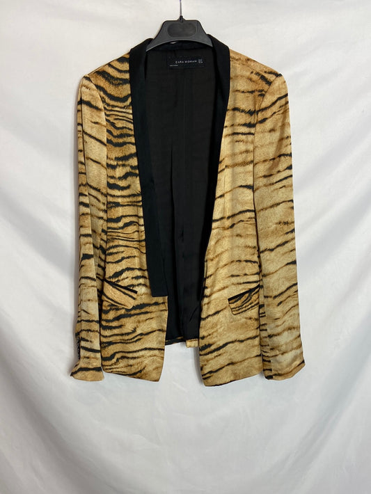 ZARA. Blazer animal print T.S