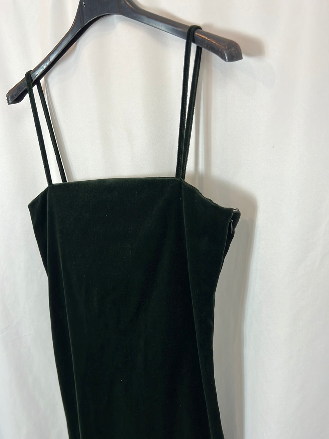 ZARA. Vestido midi terciopelo T.s