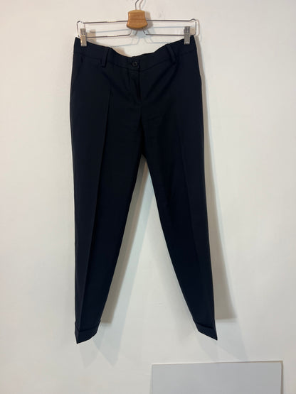 DOLCE & GABBANA. Pantalón pinzas azul lana. T 40 (38)