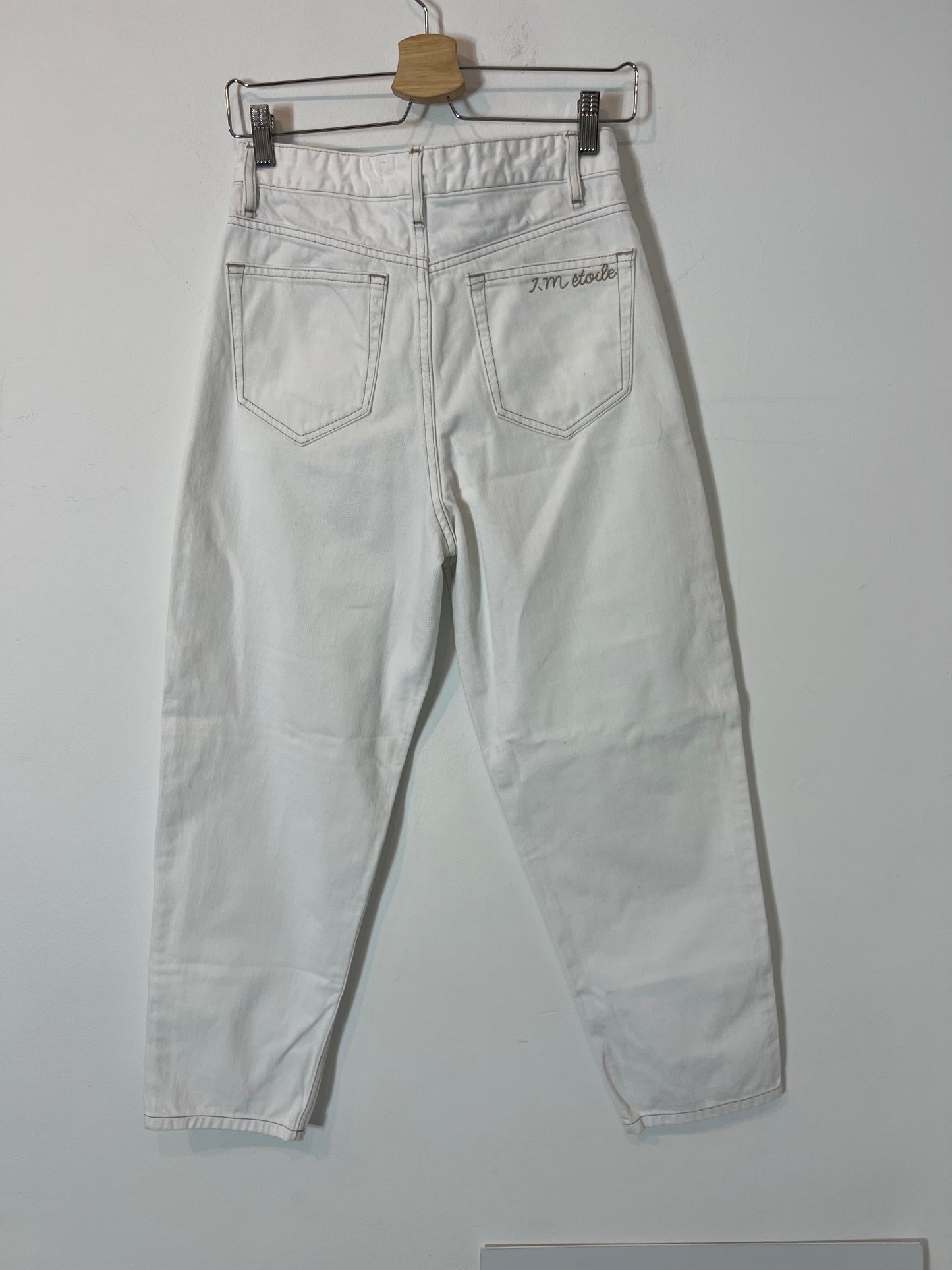 ISABEL MARANT. Pantalón denim blanco T.34