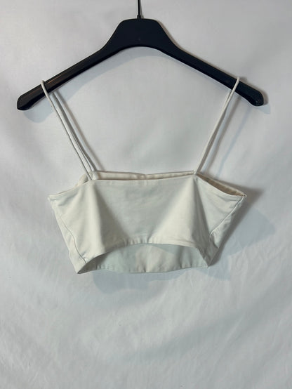 SHEIN. Croptop blanco licra T.s