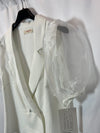 WHITE&ONE Blusa blanca mangas T.l
