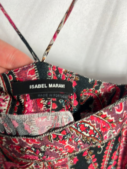 ISABEL MARANT. Mono estampado tirantes multiposicion. T 38