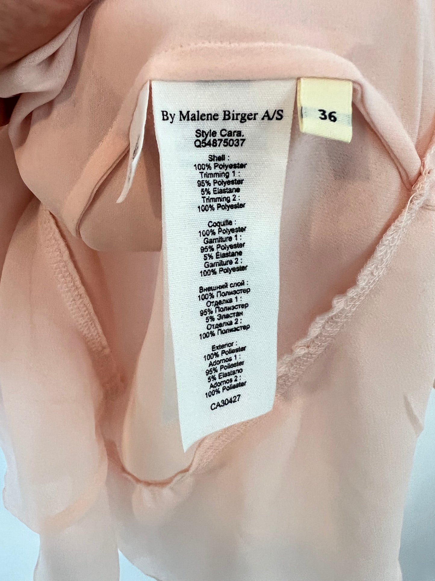 BY MALENE BIRGER. Top rosa fluido T.36