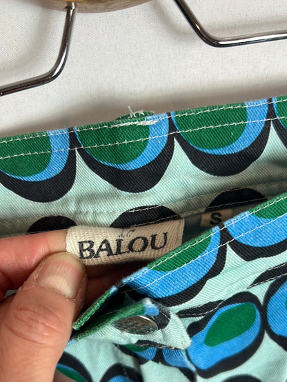 BALOU. Pantalón estampado retro. T S