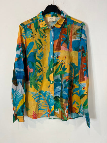 SEZANE. camisa hawaiana T.36