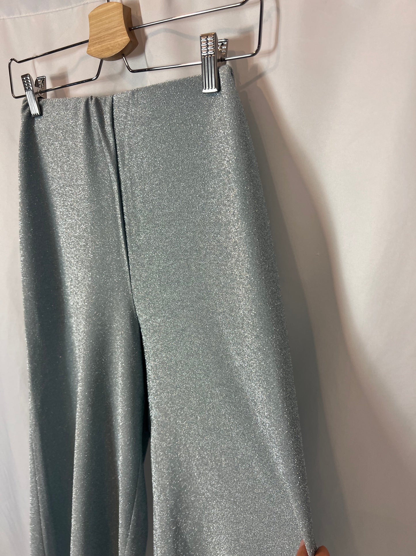 LEBLON. Pantalón culotte azul hilos T.s