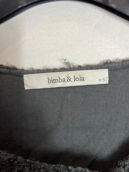 BIMBA Y LOLA. Chaqueta gris textura T.xs