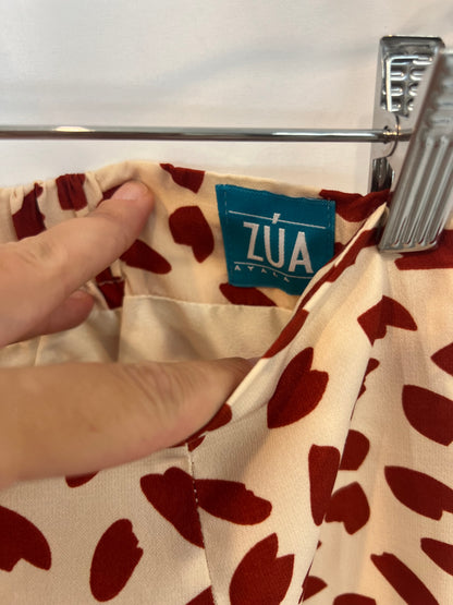 ZÚA. Falda midi estampada aperturas. T M