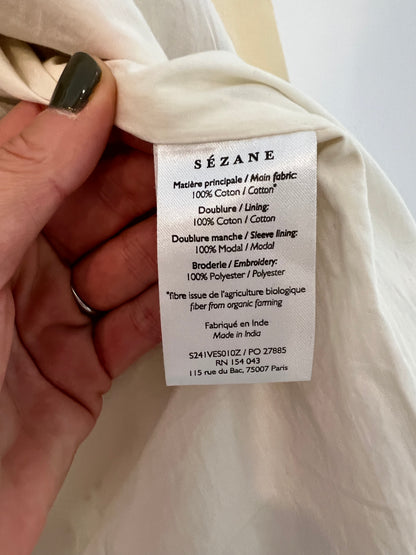 SEZANE. Cazadora bordada colores T.34