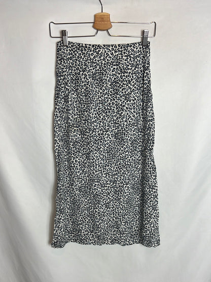 BRANDY MELVILLE. Falda midi animal print. T XS