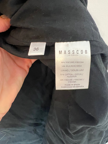 MASSCOB. Blazer negra terciopelo  T. 36