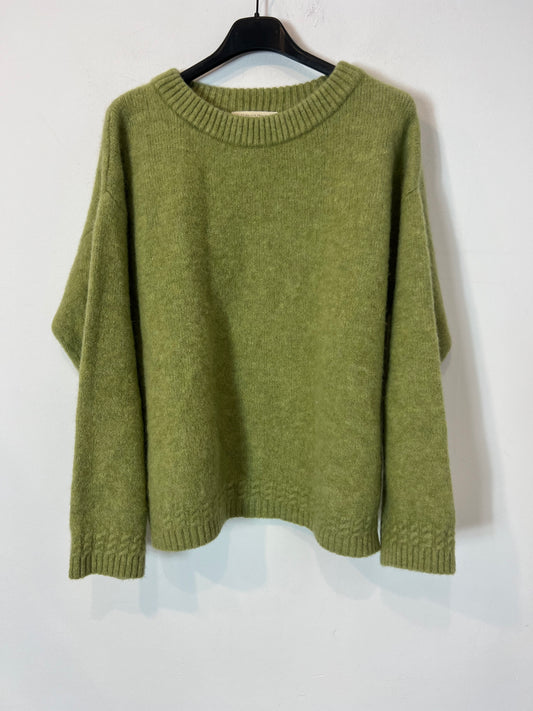 SEZANE. jersey verde pistacho T.xs