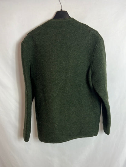 RUEDAS. Chaqueta verde lana austriaca. T 48 (L/XL)