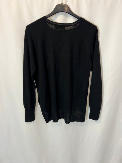 ZARA. Jersey negro fluido. T S