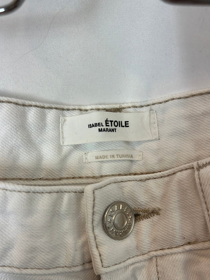 ISABEL MARANTETOILE. Pantalón blanco denim T.36