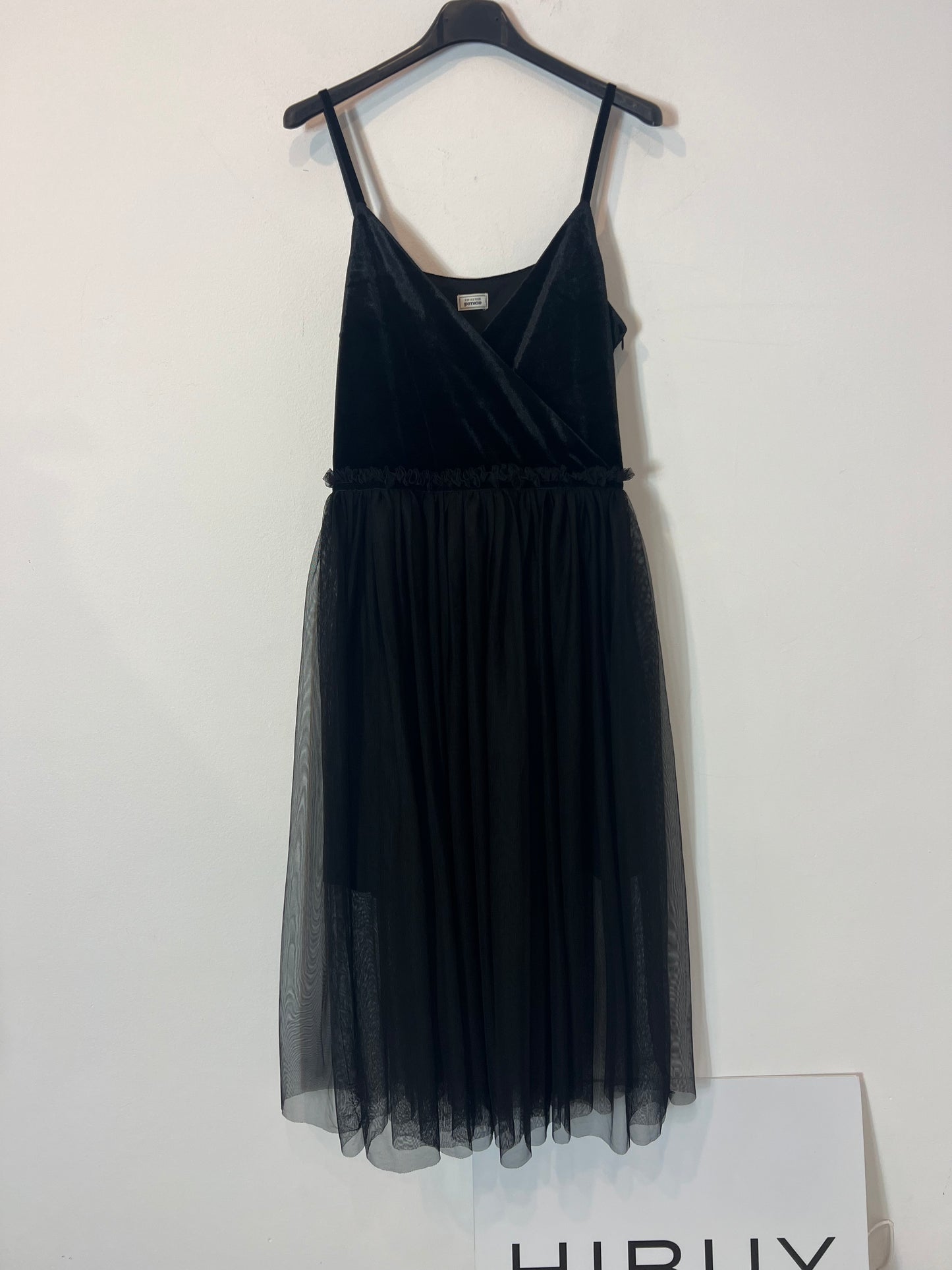 PIMKIE. Vestido midi tul y terciopelo. T S