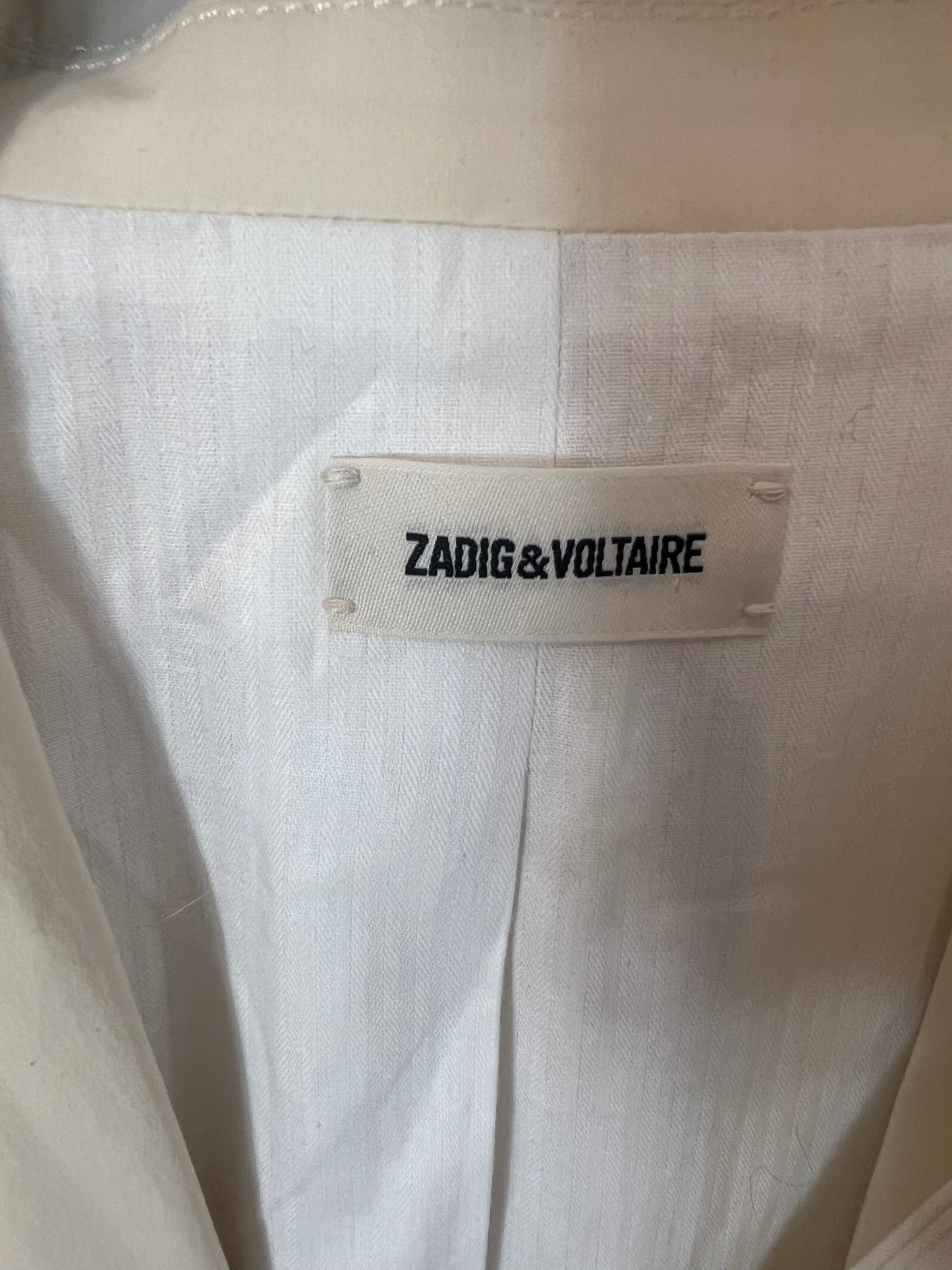 ZADIG&VOLTAIRE. Blazer beige aberturas laterales T.34