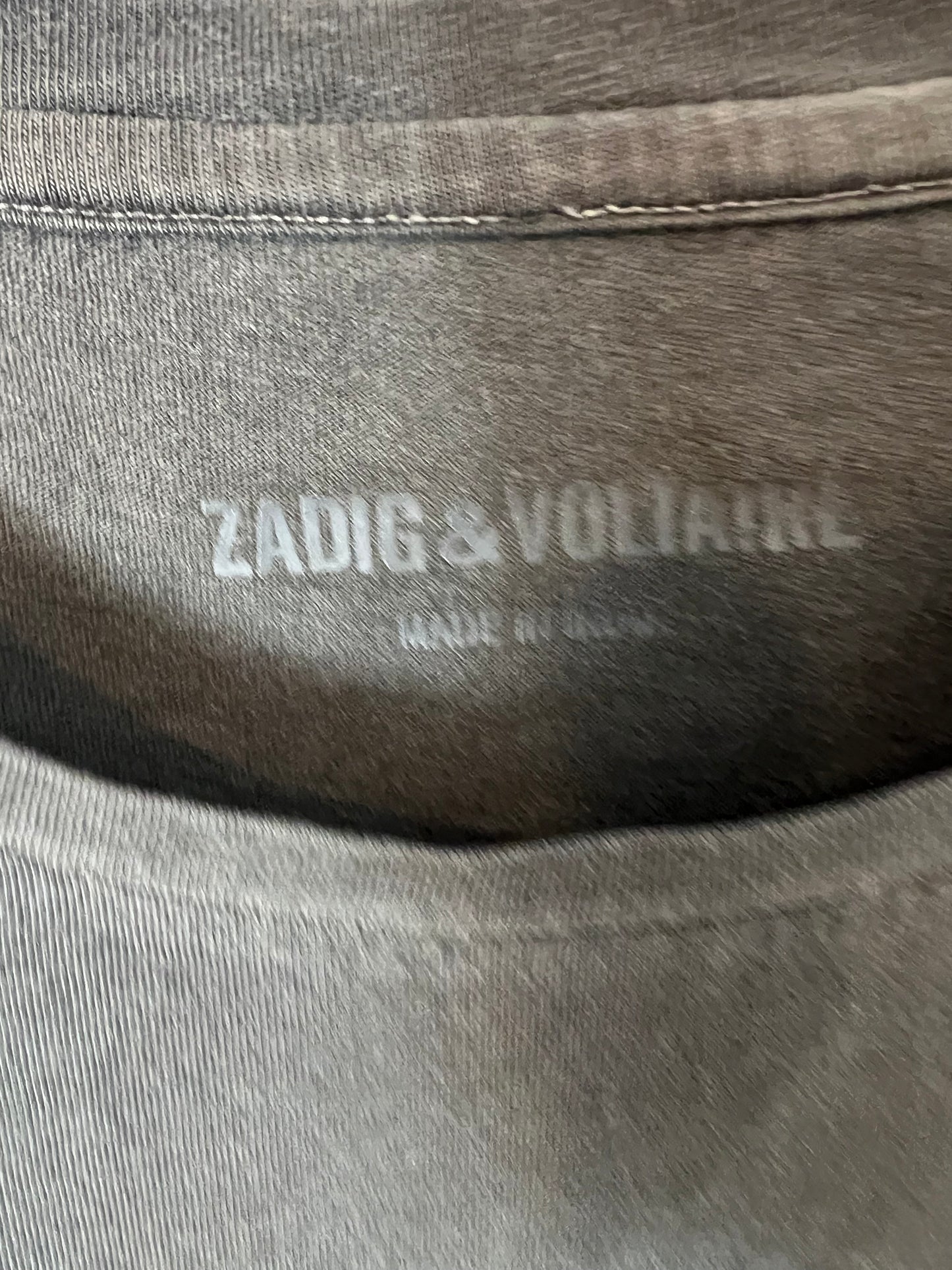 ZADIG &VOLTAIRE. Camiseta estampada sin manga. T S