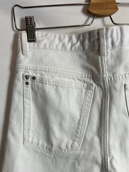 ISABEL MARANT ETOILE. Denim cropped blanco. T 36