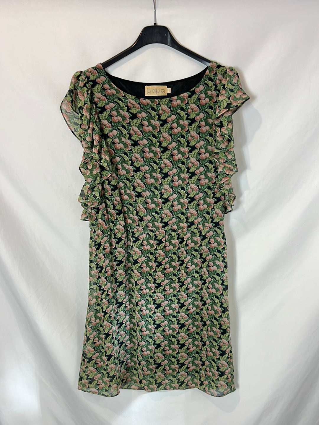 BDBA. Vestido corto estampado flores. T S