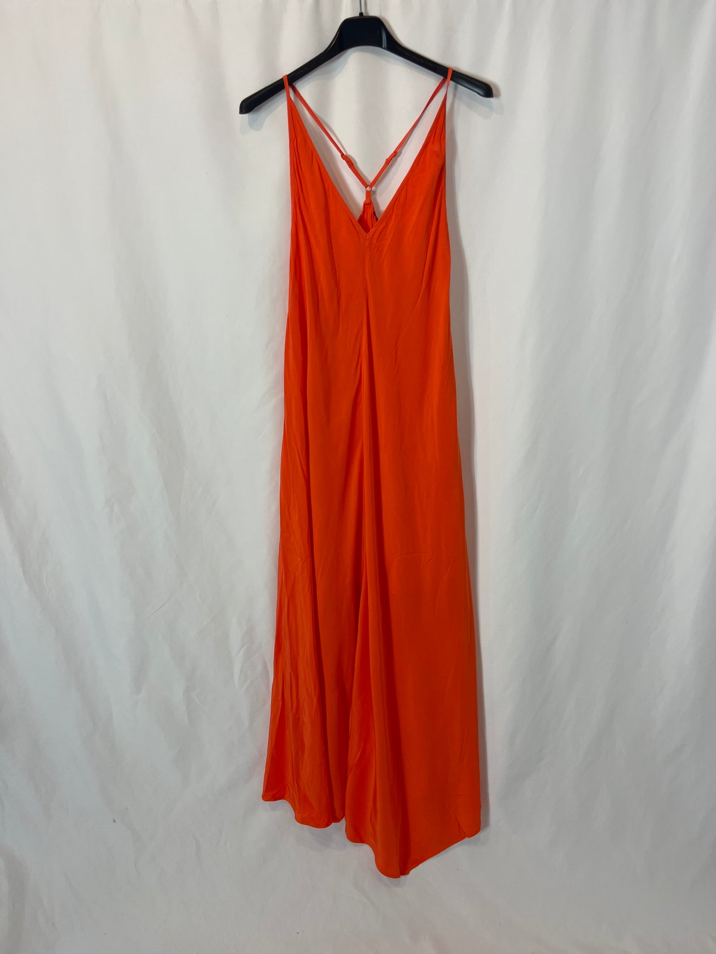 COMPTOIR DES COTONNIERS. Vestido largo naranja T.36