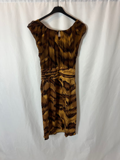 DIANE von FURSTENBERG. Vestido estampado seda y lycra. T M