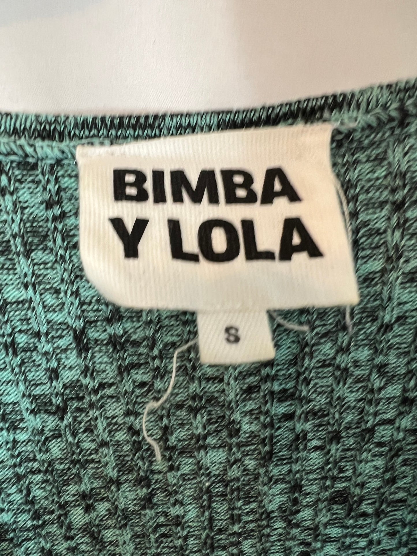 BIMBA Y LOLA. Vestido midi punto jaspeado . T S