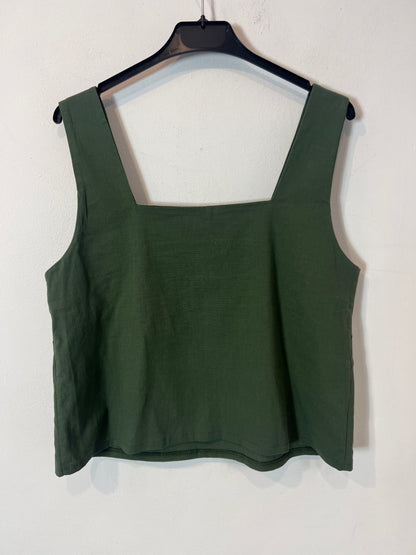 VALENTINA. Top verde fluido  T.l