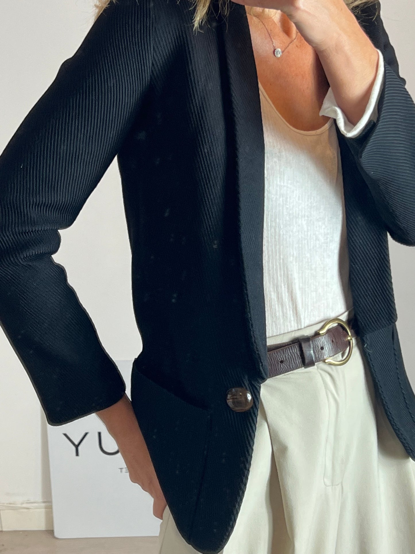 FORTE FORTE. Blazer negra lana. T 0 (XS)