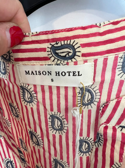 MAISON HOTEL. Blusa algodón estampada. T S