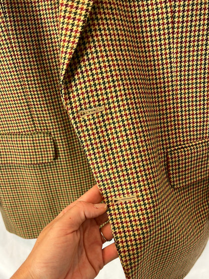 YVES SAINT LAUREN. Blazer camel pata de gallo T.52(vintage)