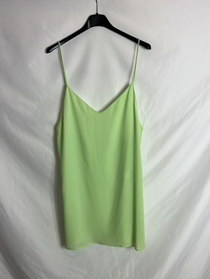 BLEIS MADRID. Vestido verde lima T.xs