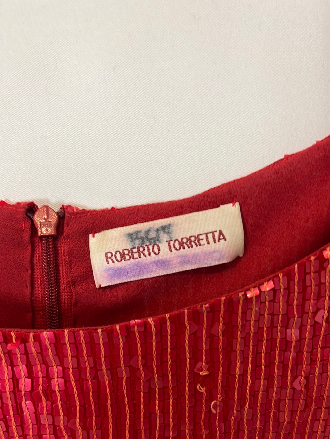 ROBERTO TORRETA. Vestido rojo lentejuelas Tu(S) TARA