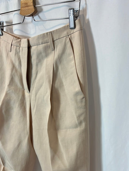 DOROTHEE SCHUMACHER. Pantalón beige pinzas. T 1 (s)