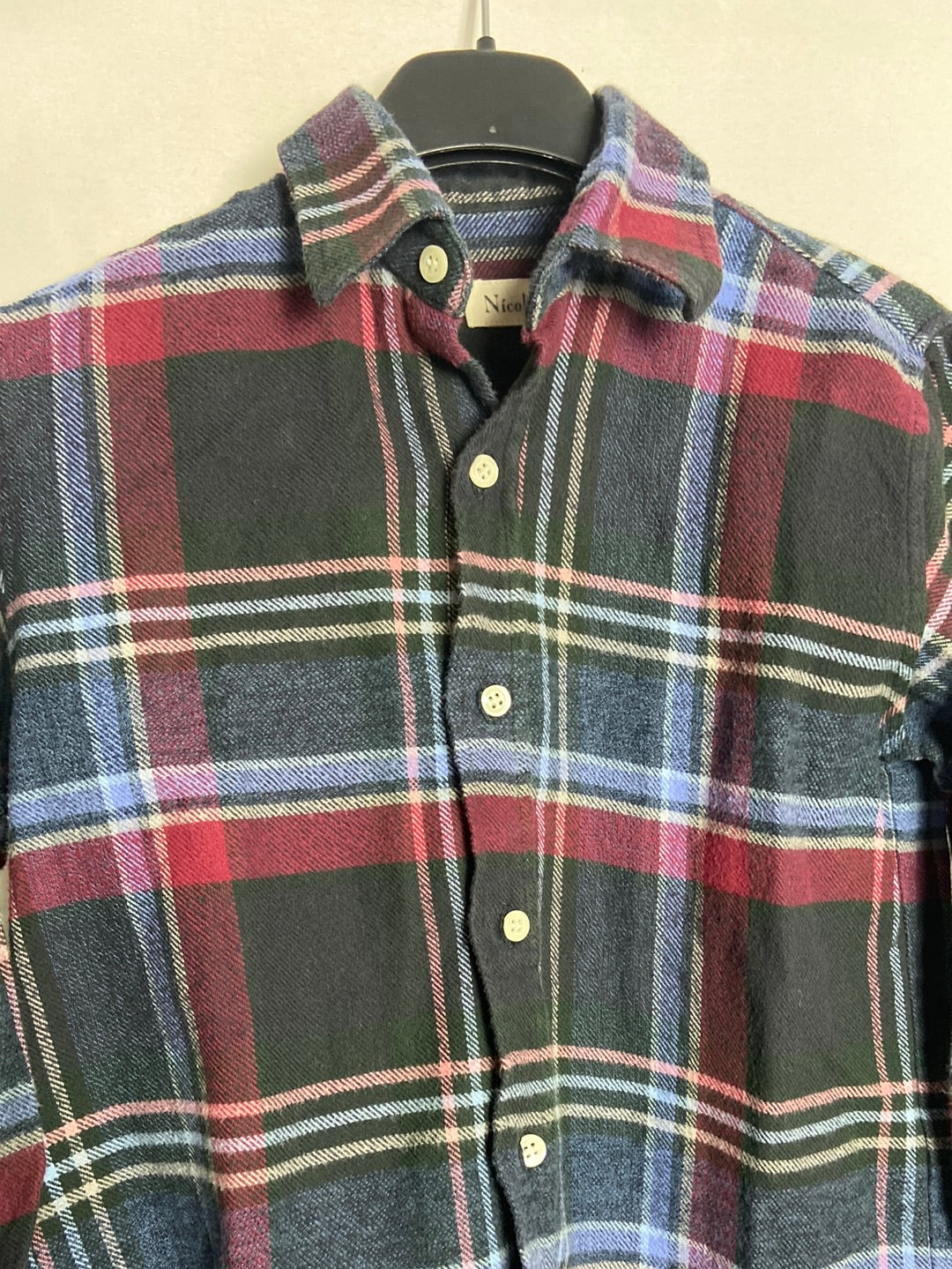 NICOLI. Camisa cuadros franela. T 6 años