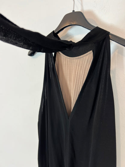 ZARA. Top cuello halter plisado. T M