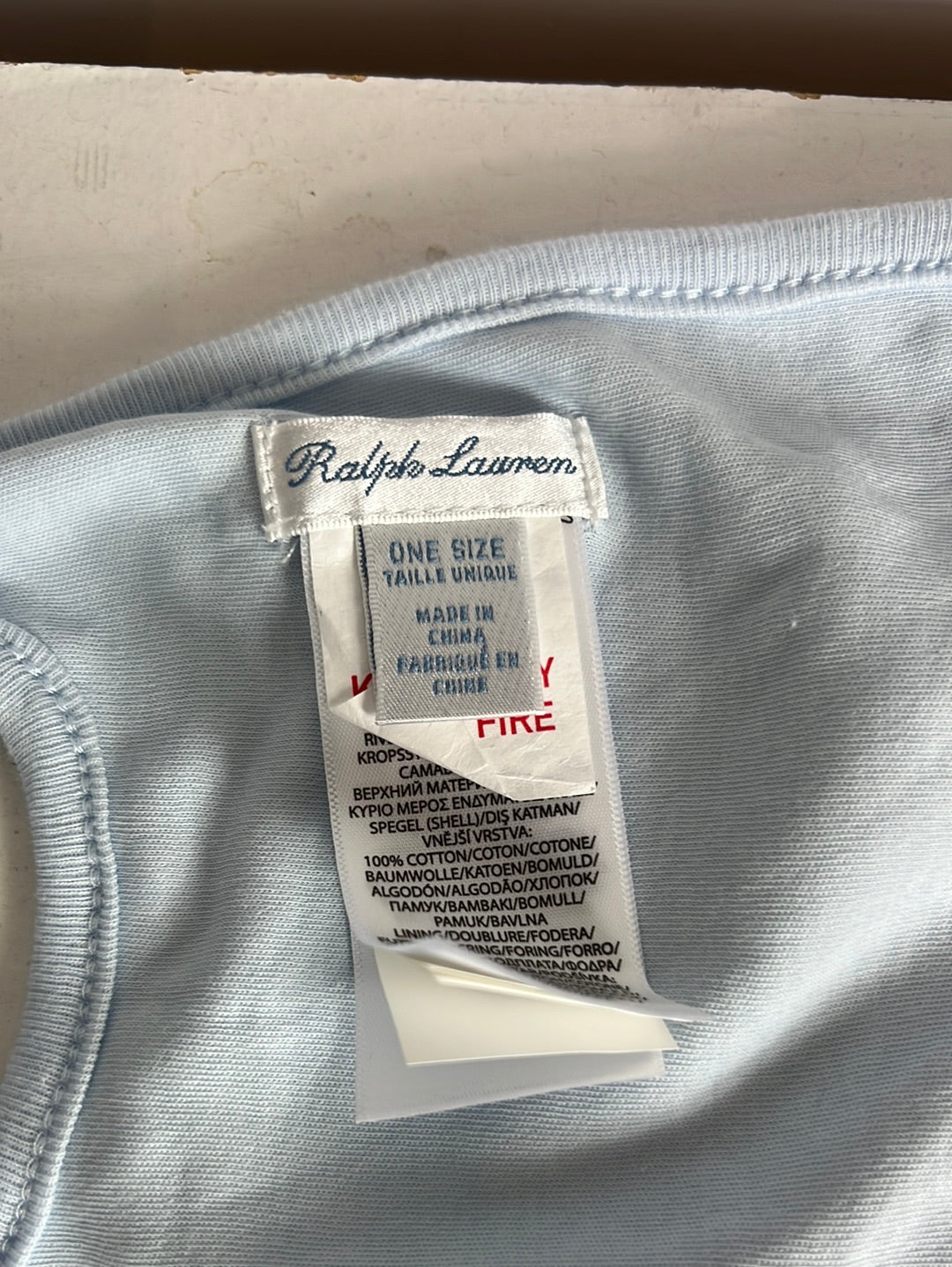 RALPH LAUREN. Conjunto recién nacido 3 piezas. T 0-3 meses