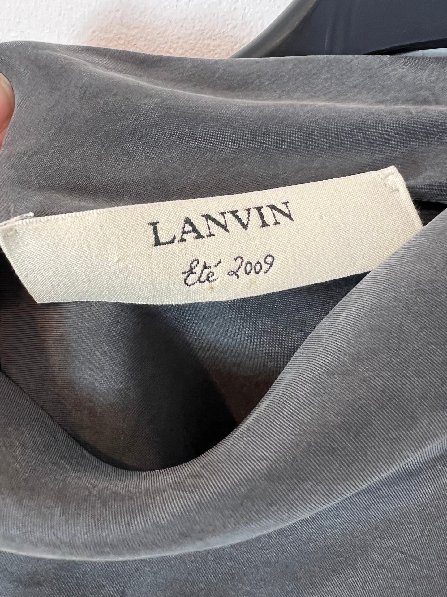 LAVIN. Vestido gris midi T.38