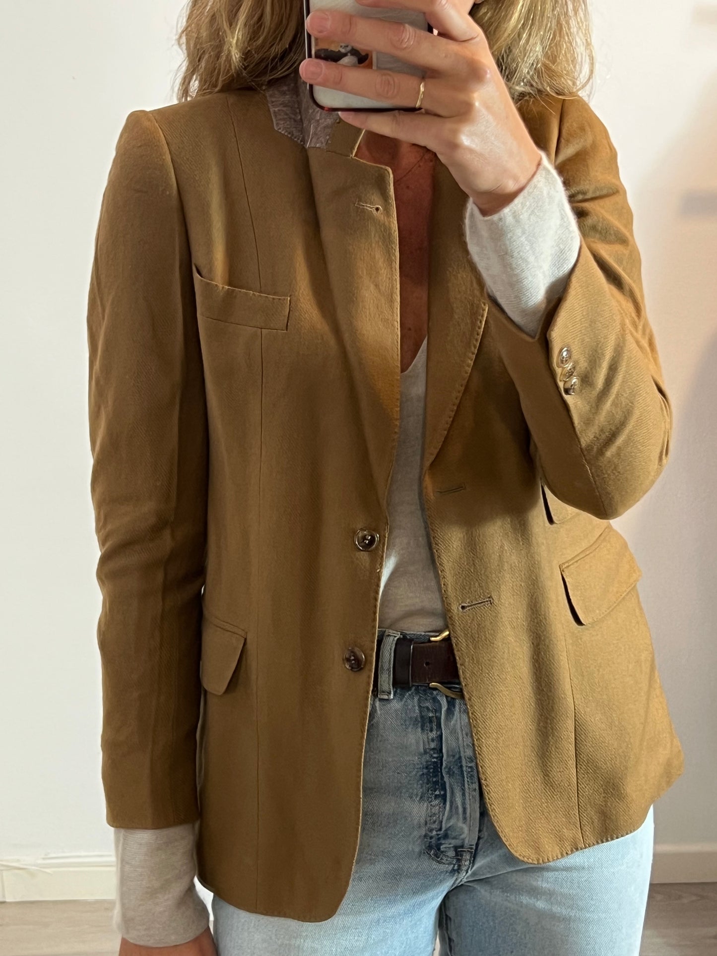 WINDSOR. Blazer cashmere camel. T 38