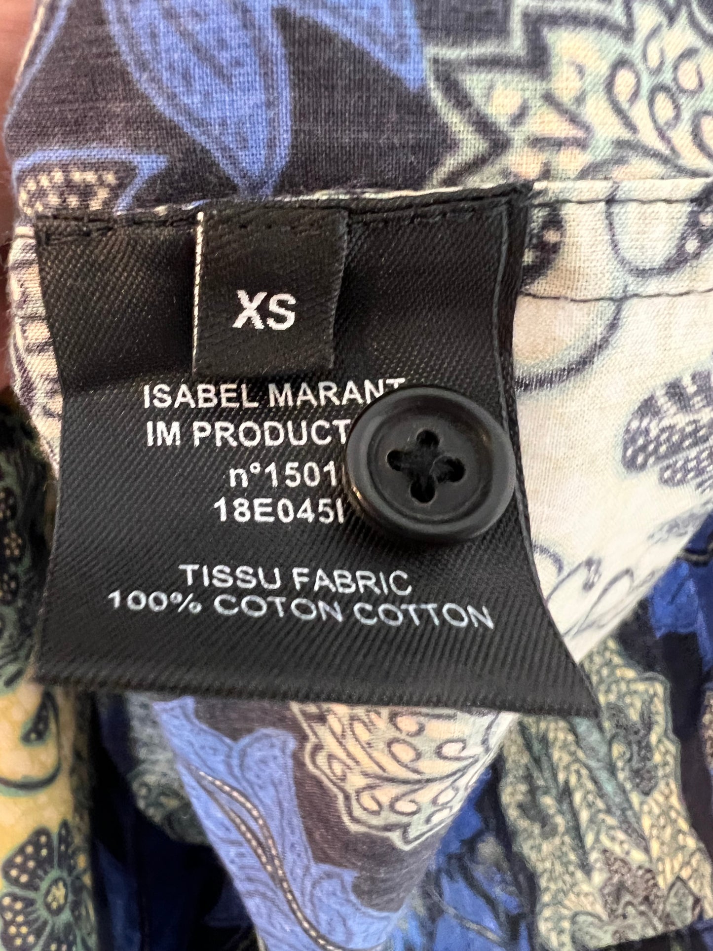 ISABEL MARANT. Camisa  manga corta estampada T.xs