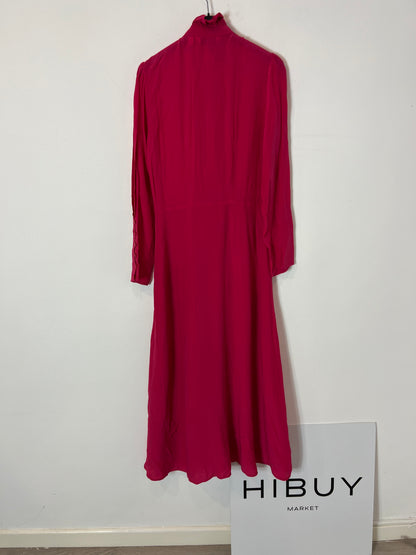 & OTHER STORIES. Vestido largo rosa volantes T.34