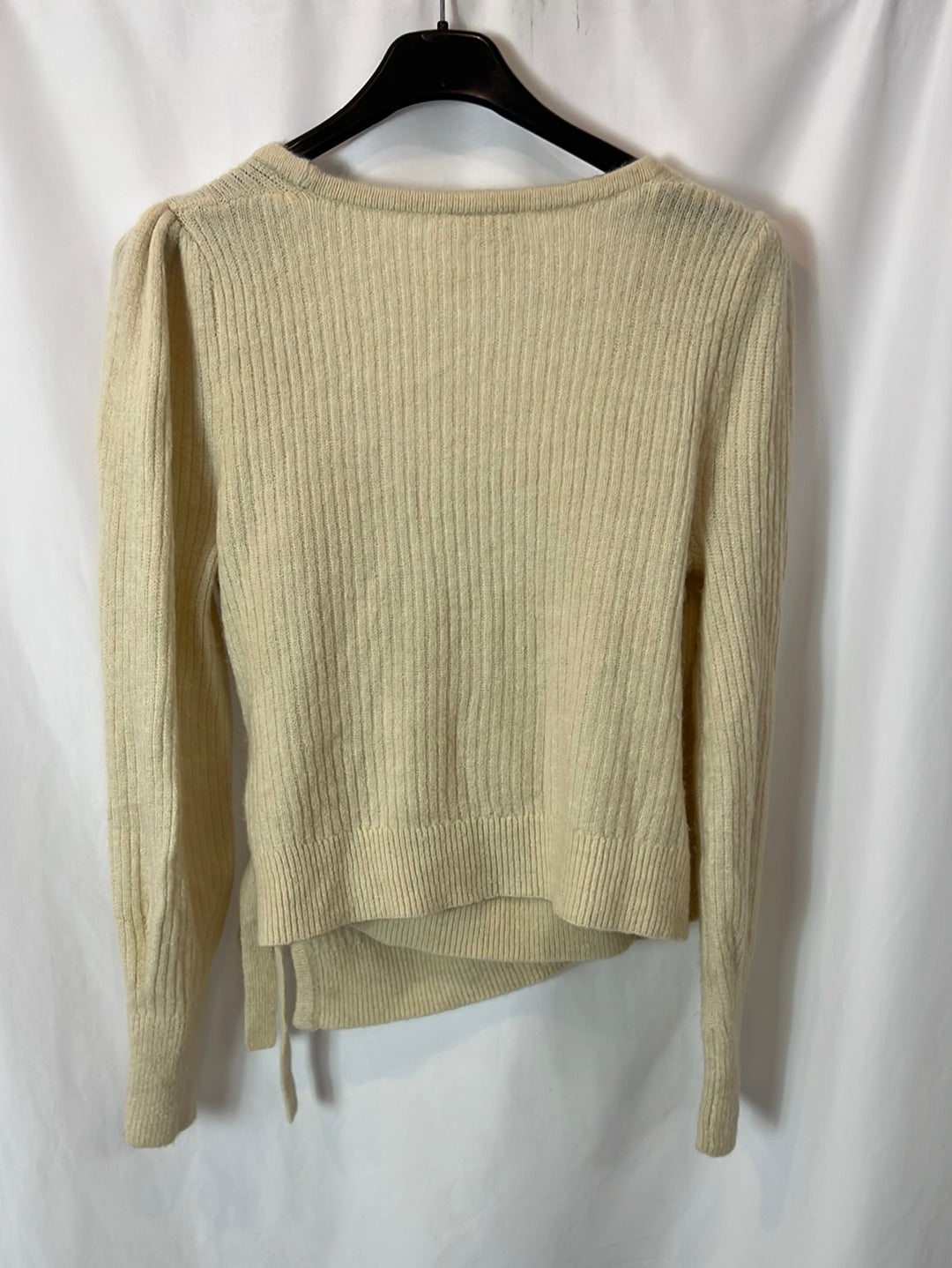 VILA. Jersey canalé beige T.s