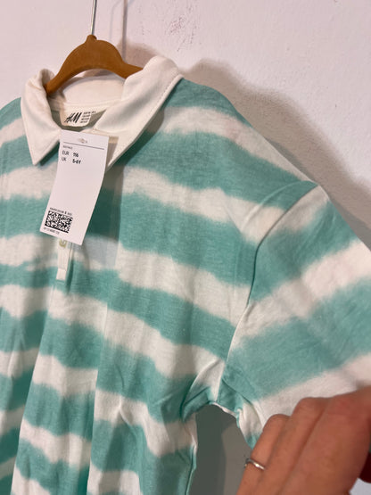 ZARA. Polo rayas tie dye. T 5-6 años