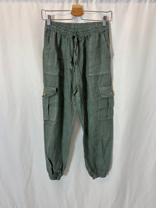 OTRAS. Pantalón cargo lino T.xs/s