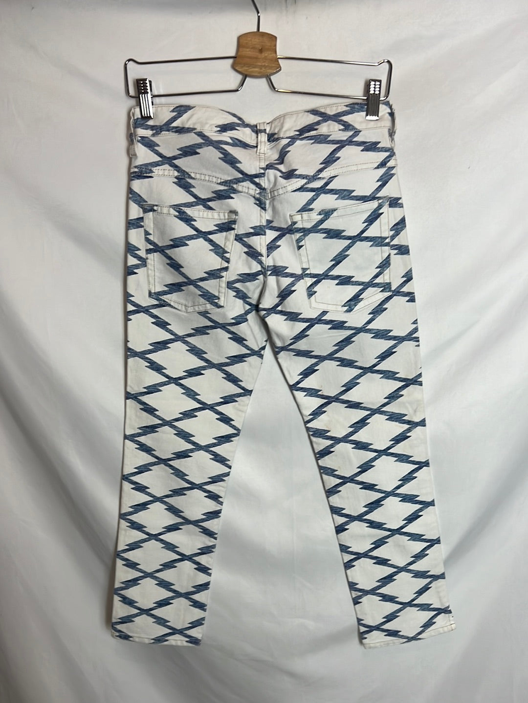 ISABEL MARANT ÉTOILE. Denim estampado geométrico . T 36 (Tara)