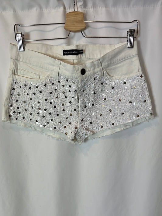 ANTIK BATIK. Denim shorts lentejuelas. T S