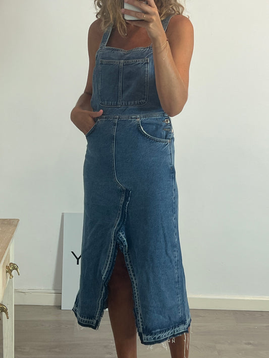 ZARA. Peto denim midi. T XS